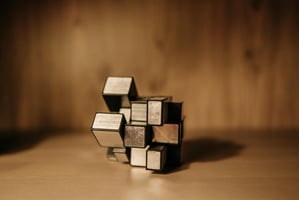Deconstructed Rubix Cube